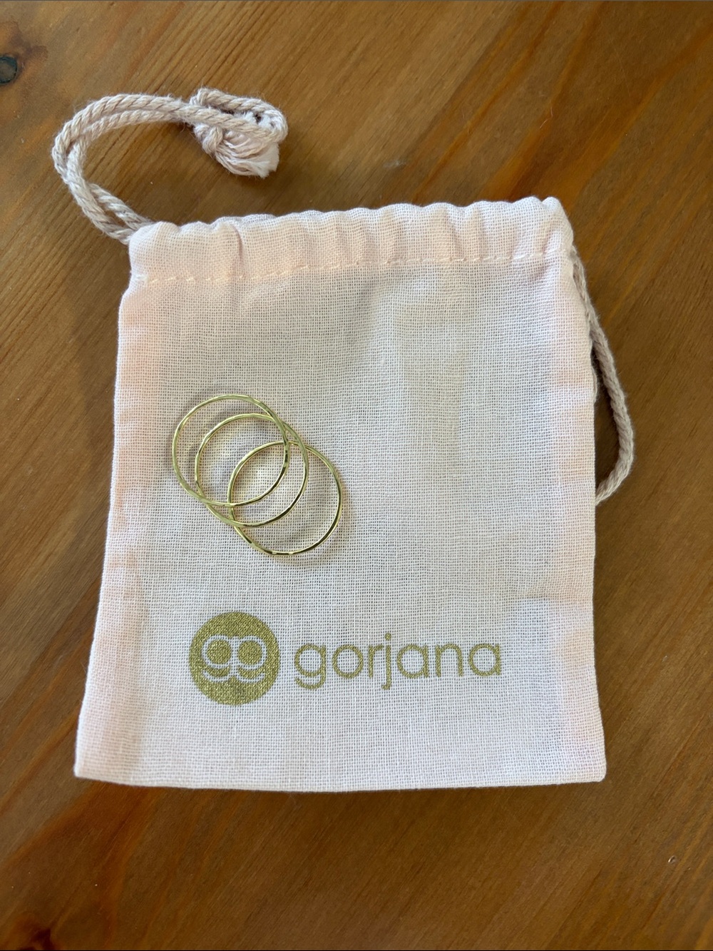 Gorjana Delicate Gold Hammered Stacking Rings - Trio